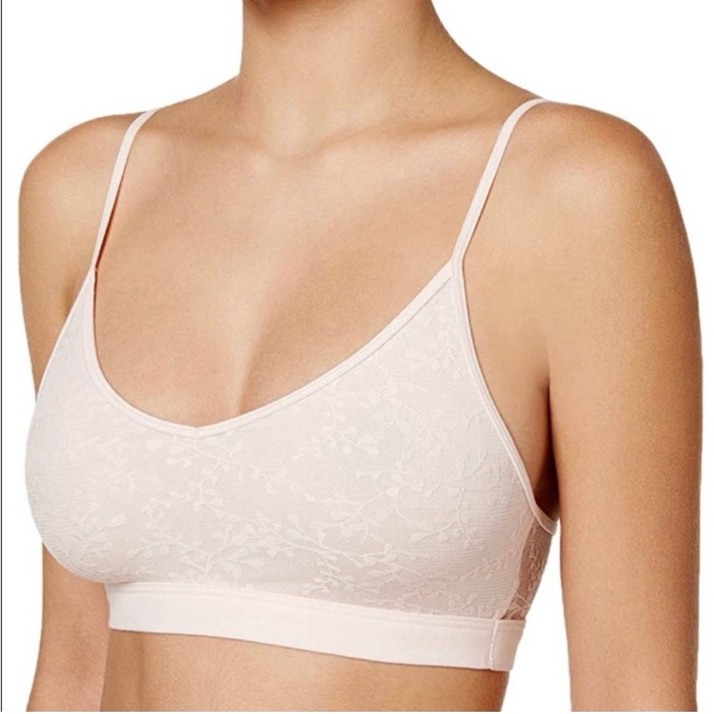 5/$25 Calvin Klein pink floral lace bralette medium